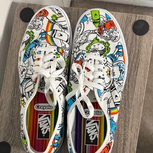 Vans Authentic x Crayola DIY Sketch Your Way Sneakers US Men 10.5